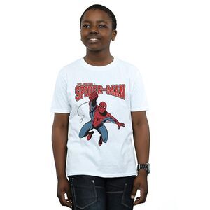 Spider-Man Boys Leap T-Shirt / White